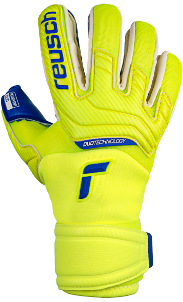 Reusch Attrakt Duo 5270055 2199 blue yellow front